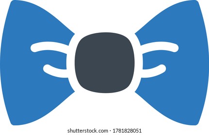 bow vector glyph color icon 