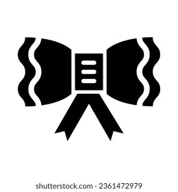 Bow Vector Glyph Icon For Personal And Commercial Use.
