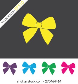 Bow vector icon.