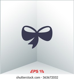 Bow vector icon.