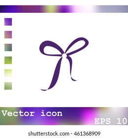 Bow vector icon