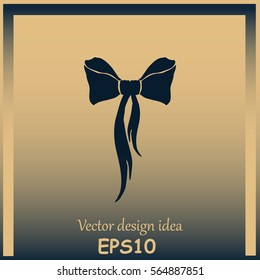 Bow vector icon
