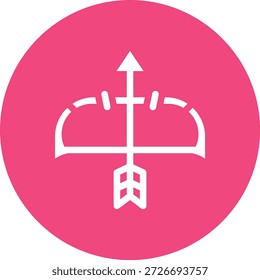 Ilustración de diseño de icono de Vector de arco