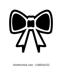 bow vector icon flat design on white background,esp10