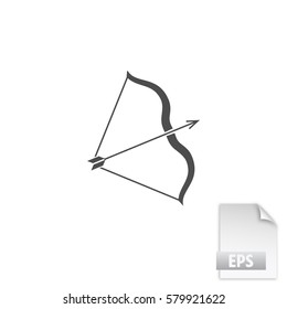 Bow vector icon illustration
