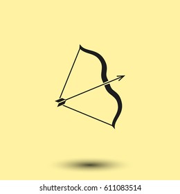 Bow vector icon illustration