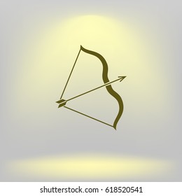 Bow vector icon illustration