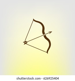 Bow vector icon illustration