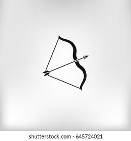 Bow vector icon illustration