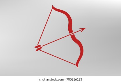 Bow vector icon illustration