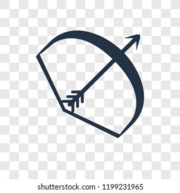 Bow vector icon isolated on transparent background, Bow transparency logo concept