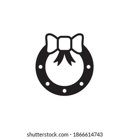Bow Vector Icon Style Illustration. EPS10-Datei