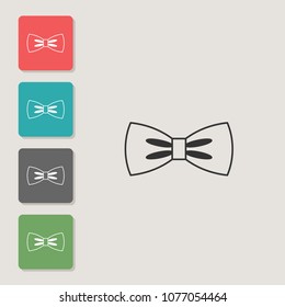 Bow - vector icon. Symbol for web, infographics, print design and mobile UX/UI kit. Vector illustration, EPS10.