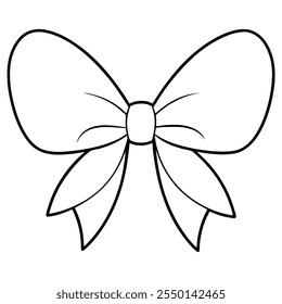 bow of a vector silhouette