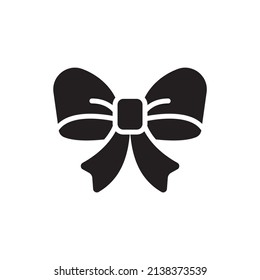 Bow vector Solid Icon Design illustration. Easter Symbol on White background EPS 10 File