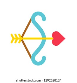 Bow vector, Valentine and love related flat style icon