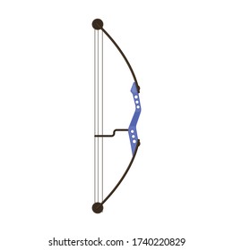 Ojo del icono del vector de arma.Icono del vector de dibujos animados aislado en el fondo blanco arco del arma.