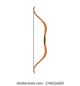 Bow der Waffe Vektor Symbol.Cartoon Vektor Symbol isoliert auf weißem Hintergrund Bogen der Waffe.