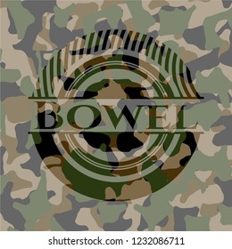 Bowel camouflaged emblem