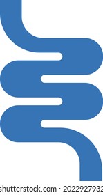 bowel vector glyph colour icon