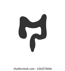 bowels icon. Vector illustration. Organ icon vector