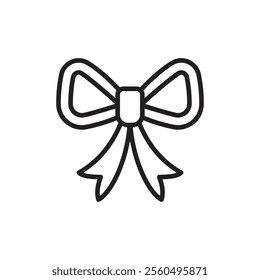 Bowknot icon Black and white logo
