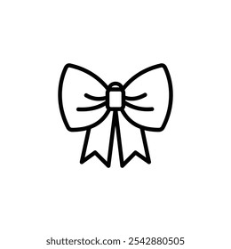 Icono de Bowknot. Iconos rellenos y de trazo de línea