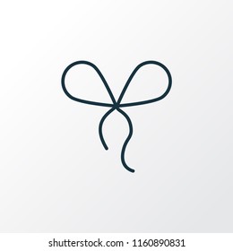 Bowknot icon line symbol. Premium quality isolated decoration element in trendy style.