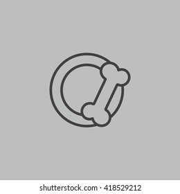 Bowl for animal icon