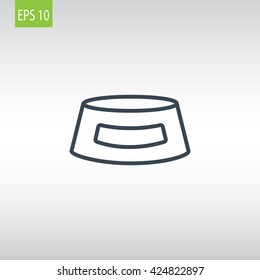 Bowl for animal icon