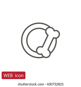Bowl for animal icon