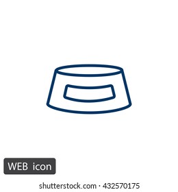 Bowl for animal icon