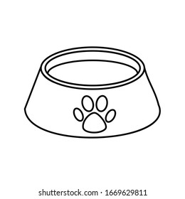 bowl for animal icon vector illustration