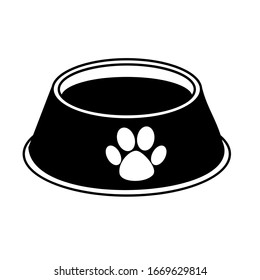 bowl for animal icon vector illustration