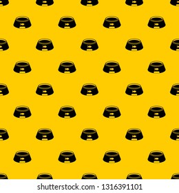 Bowl for animal pattern seamless vector repeat geometric yellow for any design