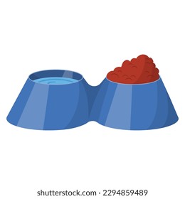 A bowl for animals. vector illustration on a white background.