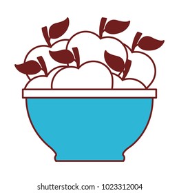 bowl with apples icon