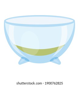 Bowl aquarium icon. Cartoon of bowl aquarium vector icon for web design isolated on white background