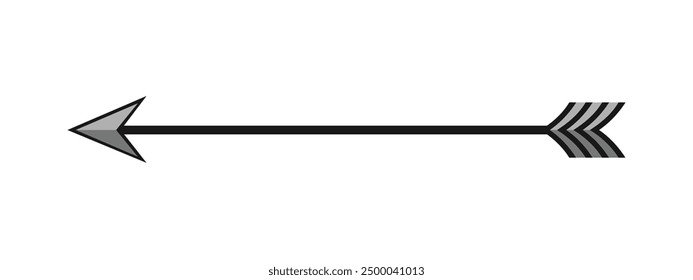 Bowl arrow on white background. Vector