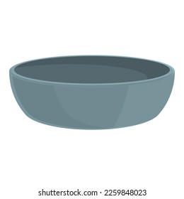Bowl bakeware icon cartoon vector. Cooking stuff. Cook tray