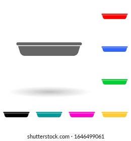 bowl for baking multi color style icon. Simple glyph, flat vector of kitchen tools icons for ui and ux, website or mobile application