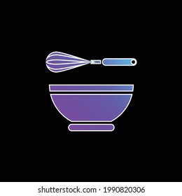 Bowl blue gradient vector icon