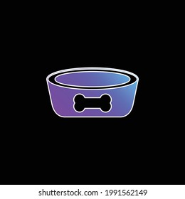 Bowl blue gradient vector icon
