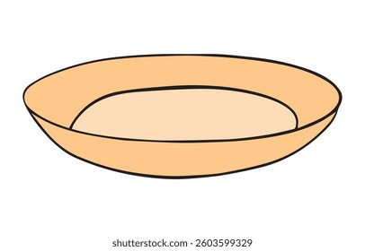 A bowl cartoon vector illustration