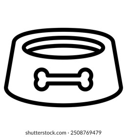 Bowl cats equipment icon illustration