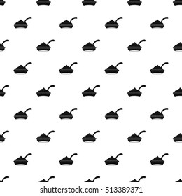 Bowl of caviar with spoon pattern. Simple illustration of bowl of caviar with spoon vector pattern for web
