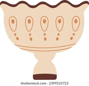 Ilustración del vector de vectores de cerámica Bowl
