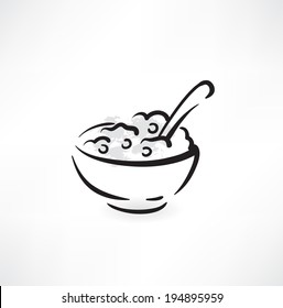 Bowl Of Cereal Icon