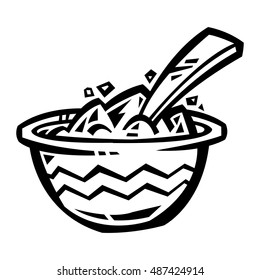 Bowl of Cereal vector icon