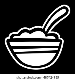 Bowl of Cereal vector icon